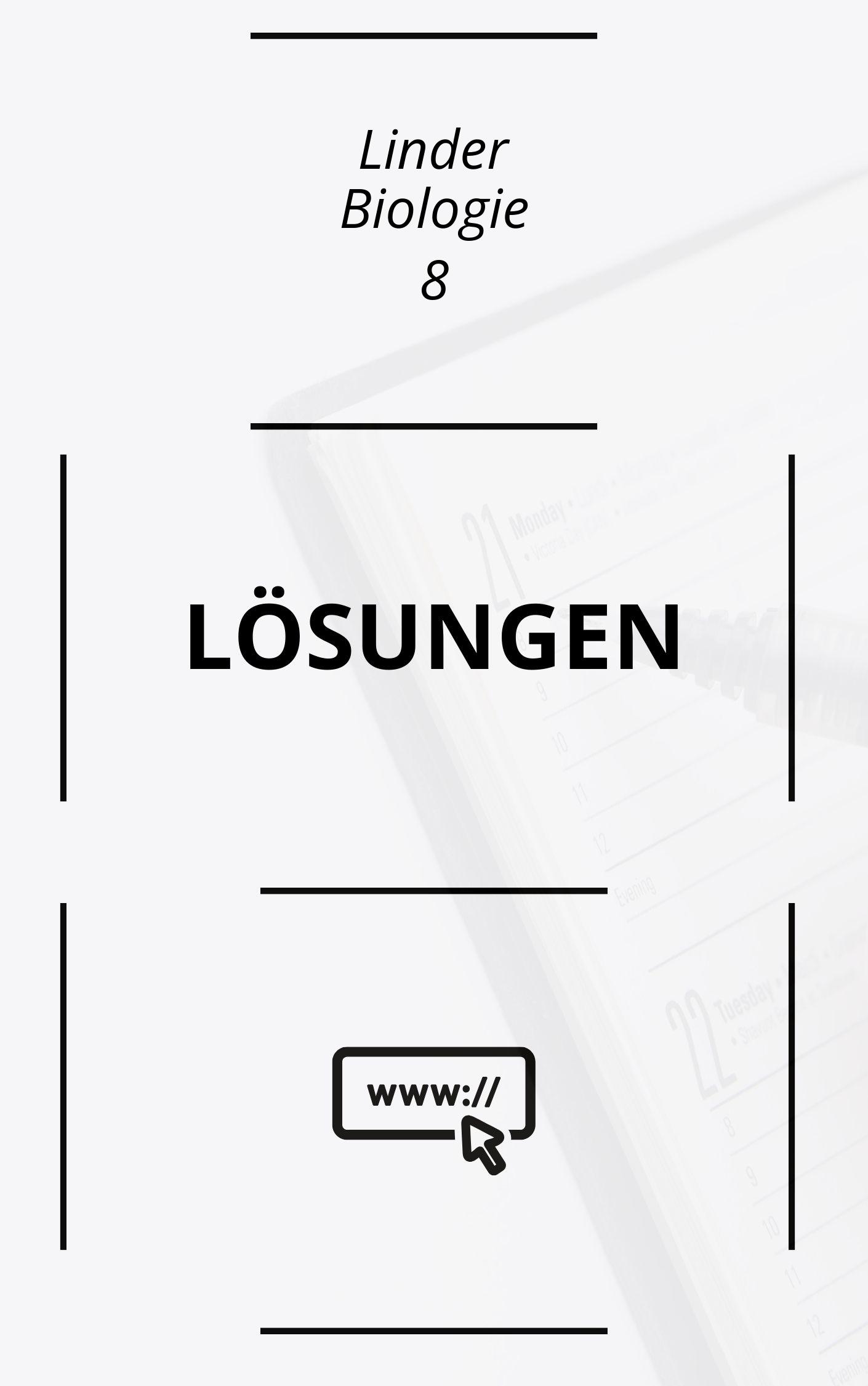 Linder Biologie 8 Lösungen PDF