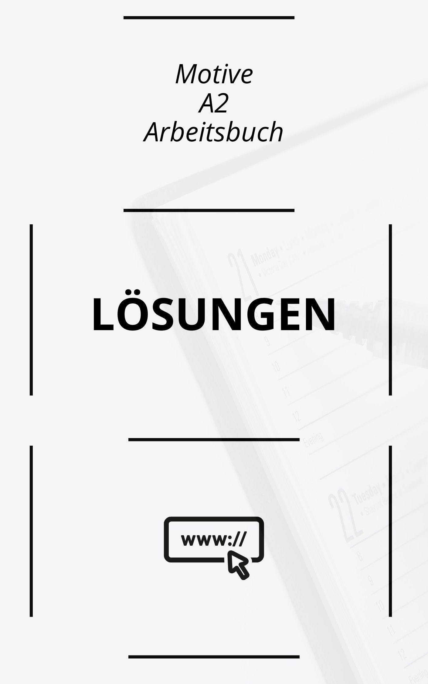 Motive A2 Arbeitsbuch Lösungen