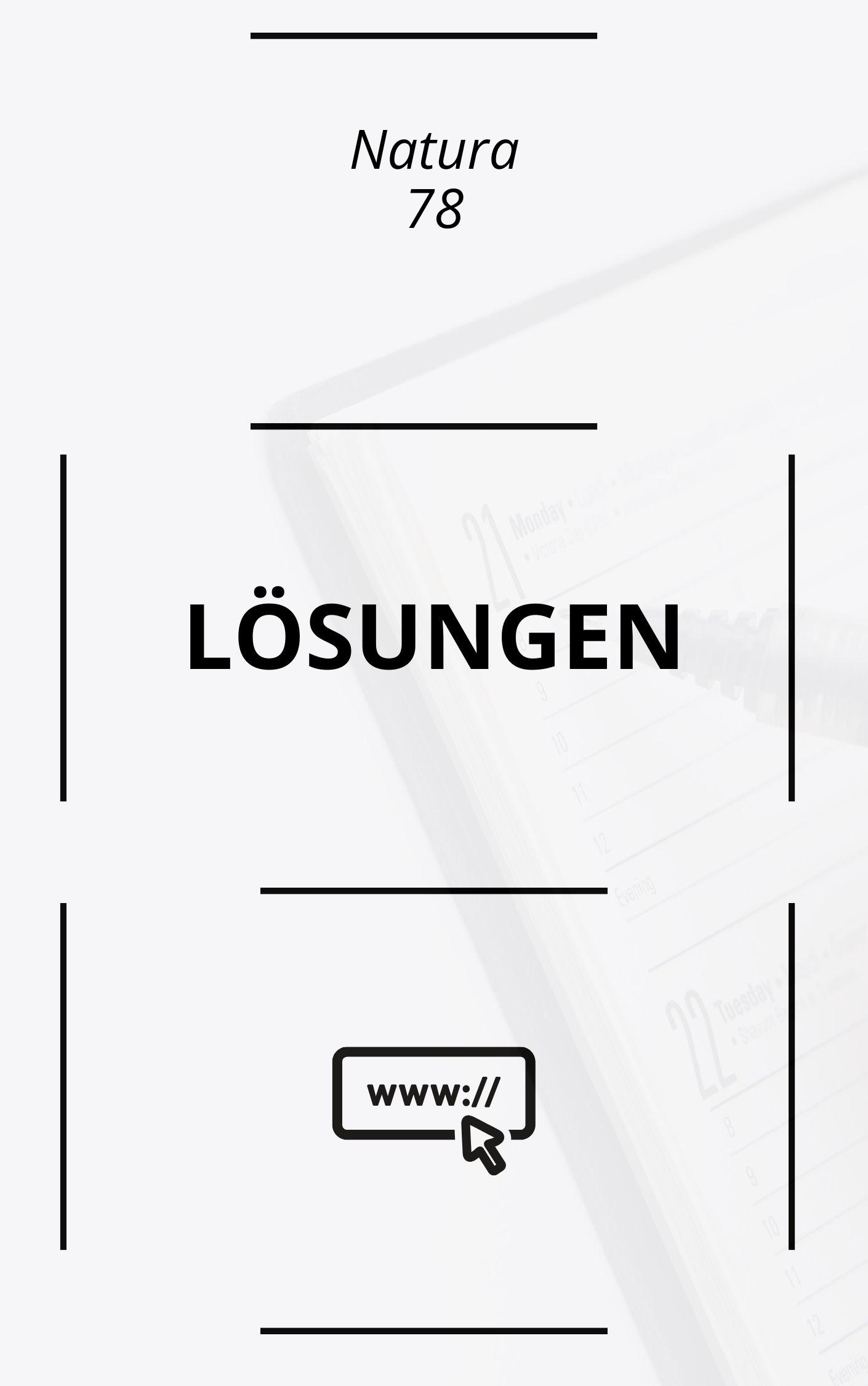 Natura 7/8 Lösungen PDF